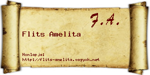Flits Amelita névjegykártya